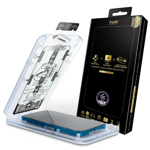 AR抗反射抗藍光電競磨砂玻璃貼 for iPhone 14 系列 附無塵太空艙貼膜神器 德國萊因TÜV RPF20認證
