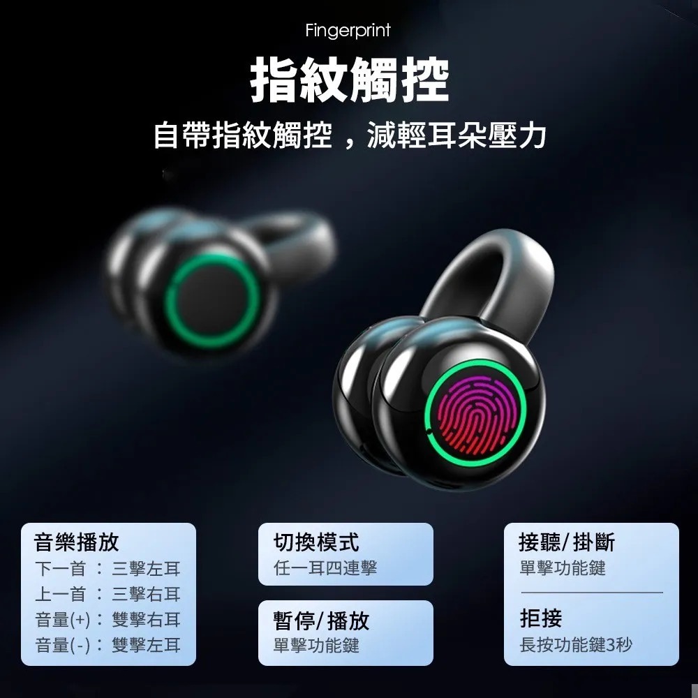 【NISDA】TWS Q12 真無線耳夾式藍芽耳機-細節圖7