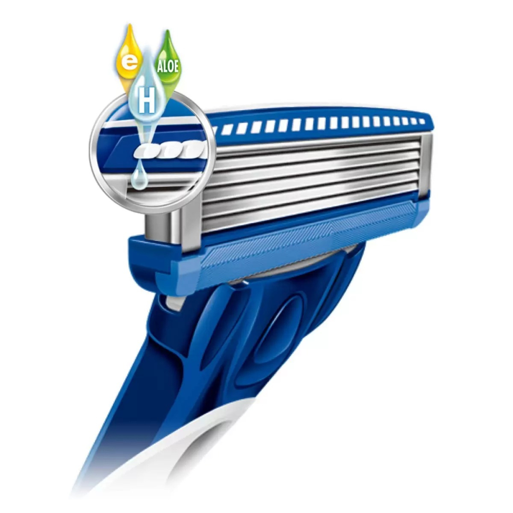 艾鑫優選 舒適 Hydro水次元5刮鬍刀片 4入 #108575-細節圖3