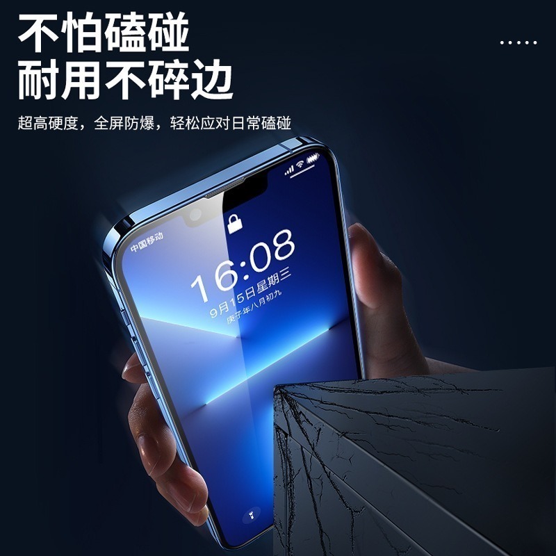 全滿版玻璃貼 保護貼 iPhone 14 13 12 11 Pro Max XR XS 螢幕貼 鋼化膜 i13 i11-細節圖4