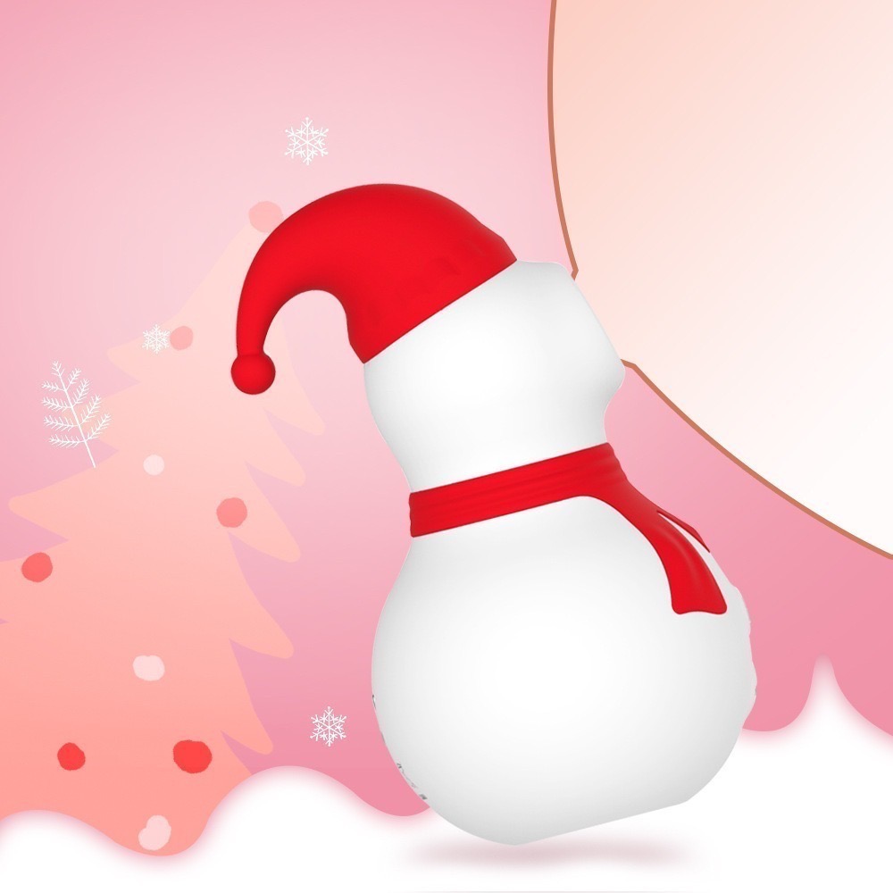 【預購20天】小雪人 多功能 按摩器 吸允 震動 舒暢 聖誕雪人 禮物-細節圖3