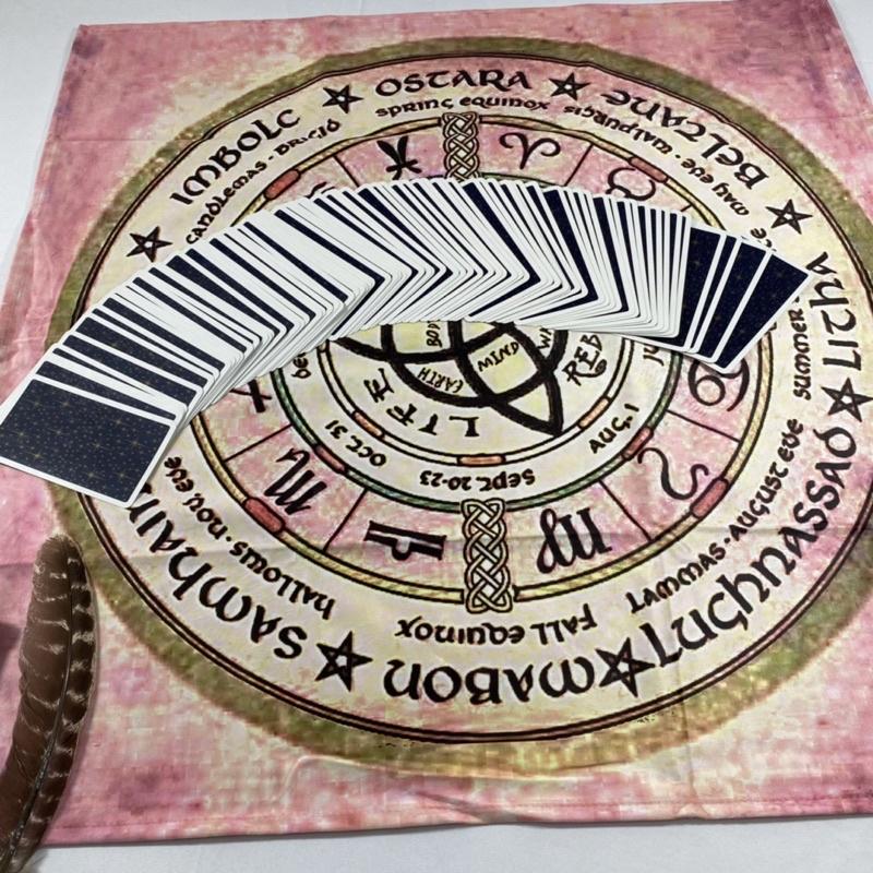 「彩虹🌈工作室」現貨 荷蘭絨材質桌布 凱爾特結十二宮水晶占卜桌布十二星座儀式水晶陣塔羅牌桌布占卜桌布靈擺桌布專用-細節圖6