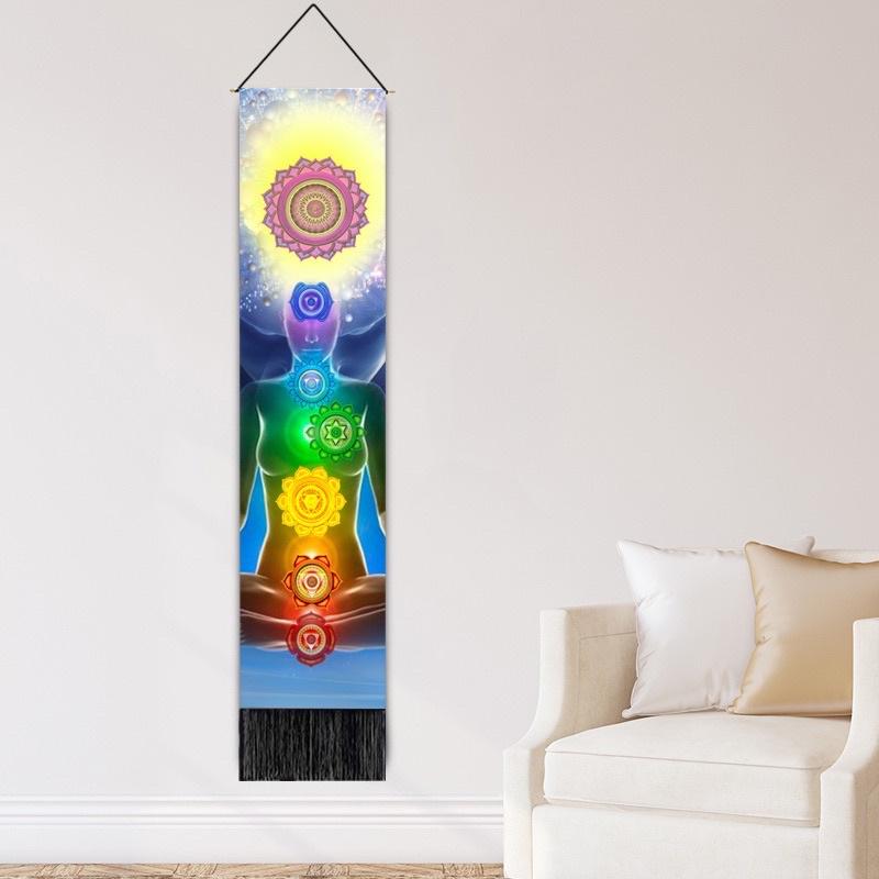 「彩虹🌈工作室」10款捕夢網能量七脈輪掛毯掛布 冥想瑜伽打坐背景布墻壁裝飾背景掛佈墻壁裝飾室內設計-細節圖4
