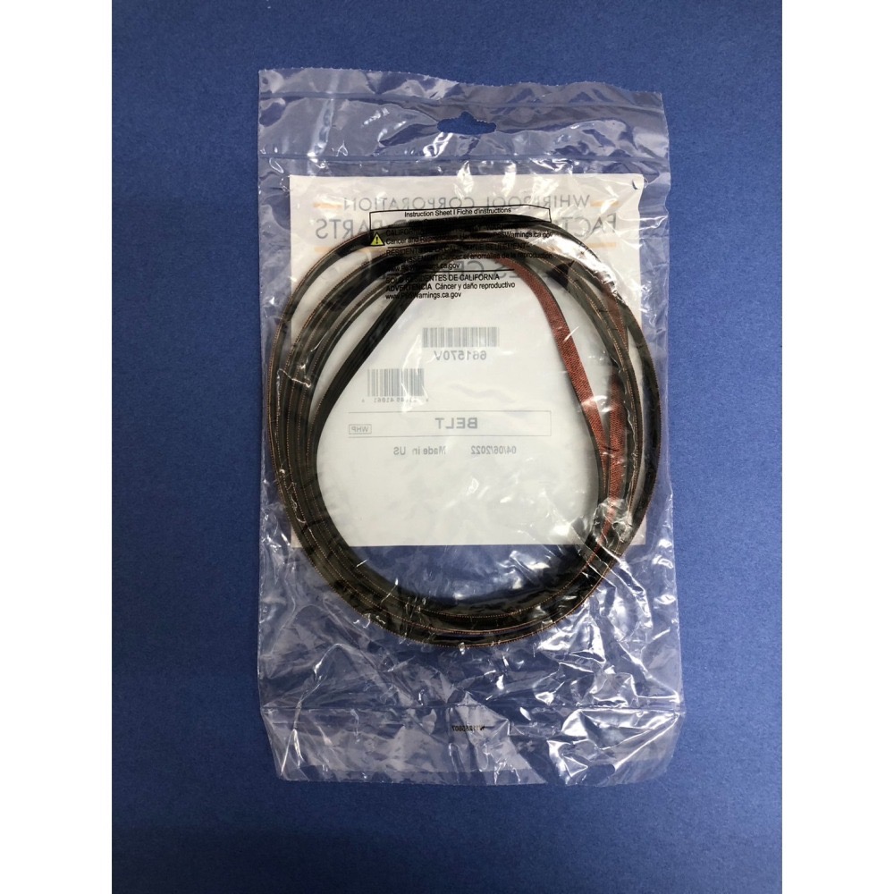 【原廠 】 Whirlpool 661570 661570V 惠而浦烘乾機皮帶-(美國製造) 惠而浦烘衣機 惠而浦乾衣機-細節圖2