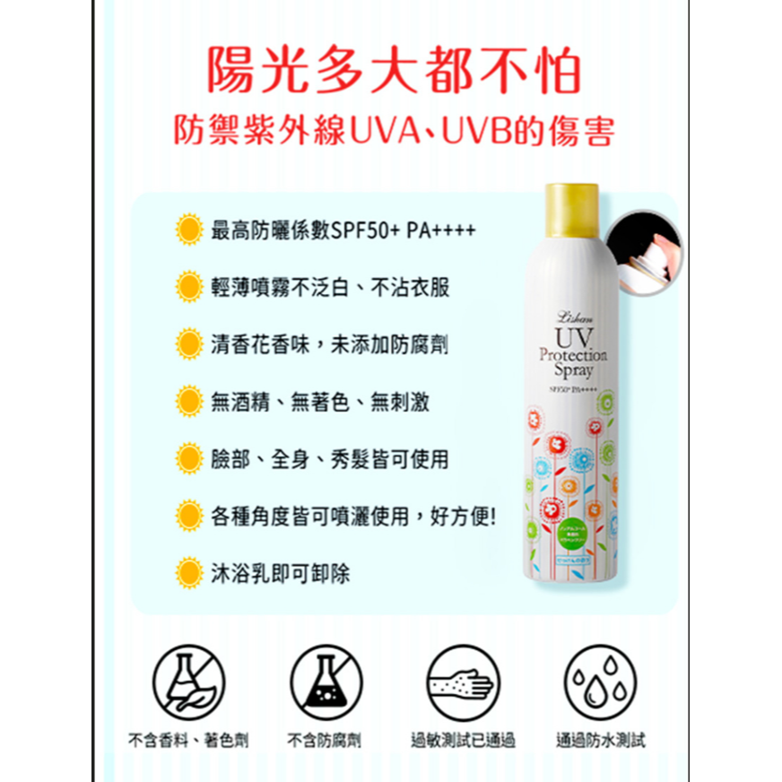 Lishan UV防曬噴霧系列-細節圖2
