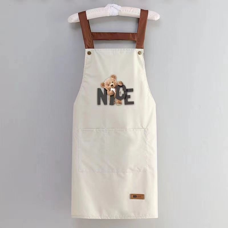 《現貨速出》居家防水圍裙 防水 防油 防刮 大口袋 時尚 廚房 工作服  工作圍裙 可擦手-規格圖10