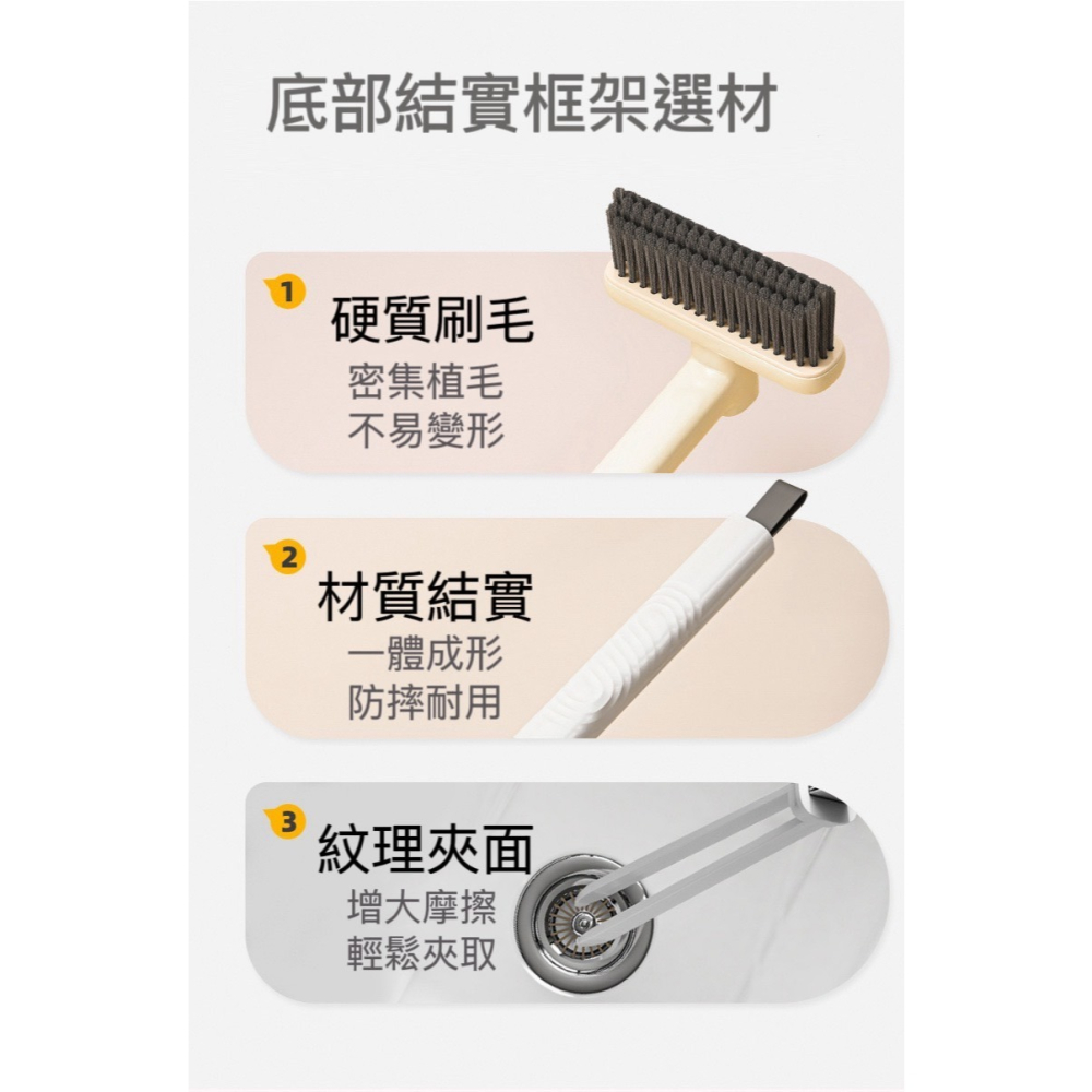 《現貨速出》旋轉多功能隙縫刷 清潔刷 刷子 清潔 多用 隙縫刷 夾子 硬刷毛 可懸掛 360° V型刷頭 易清洗-細節圖5