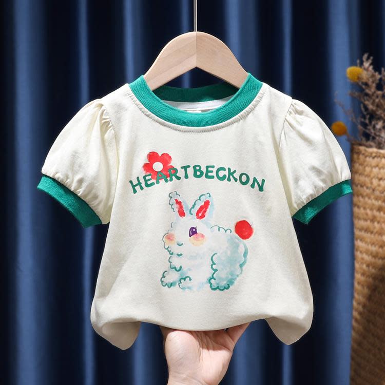 寶貝童裝巴-拉巴-拉女童套裝洋氣2023夏季新款潮兒童短袖T恤二件套女寶寶-細節圖2