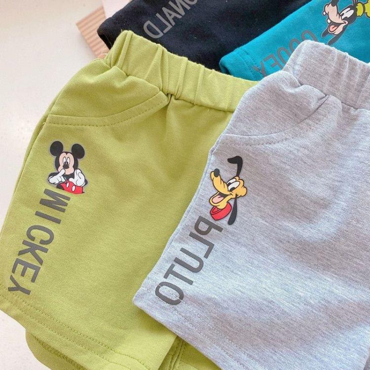 寶貝童裝男童短褲夏季外穿幼童嬰兒薄款夏裝洋氣童裝純棉卡通小童寶寶褲子-細節圖2