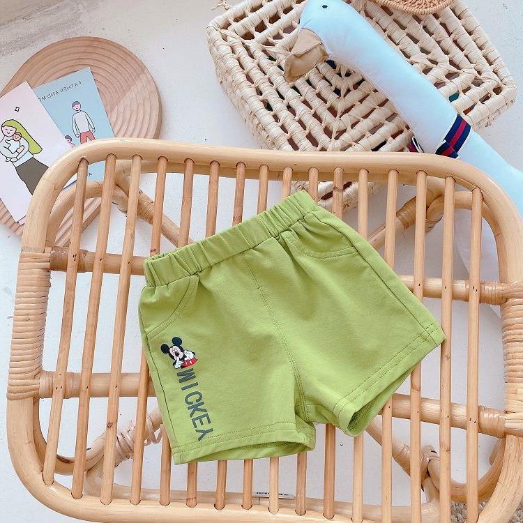 寶貝童裝男童短褲夏季外穿幼童嬰兒薄款夏裝洋氣童裝純棉卡通小童寶寶褲子-細節圖3