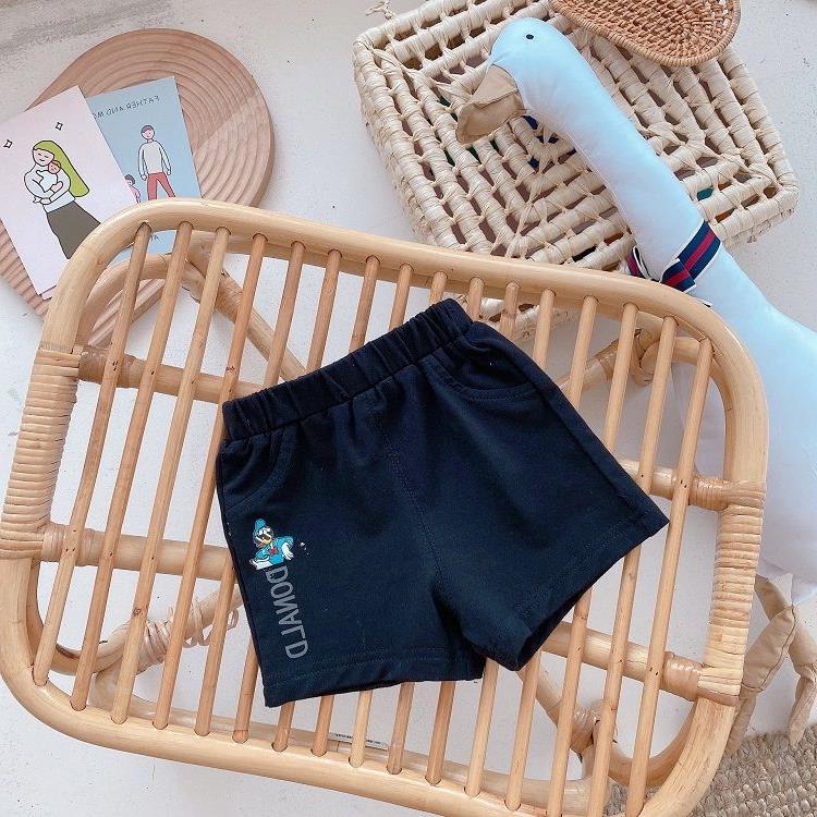寶貝童裝男童短褲夏季外穿幼童嬰兒薄款夏裝洋氣童裝純棉卡通小童寶寶褲子-細節圖4