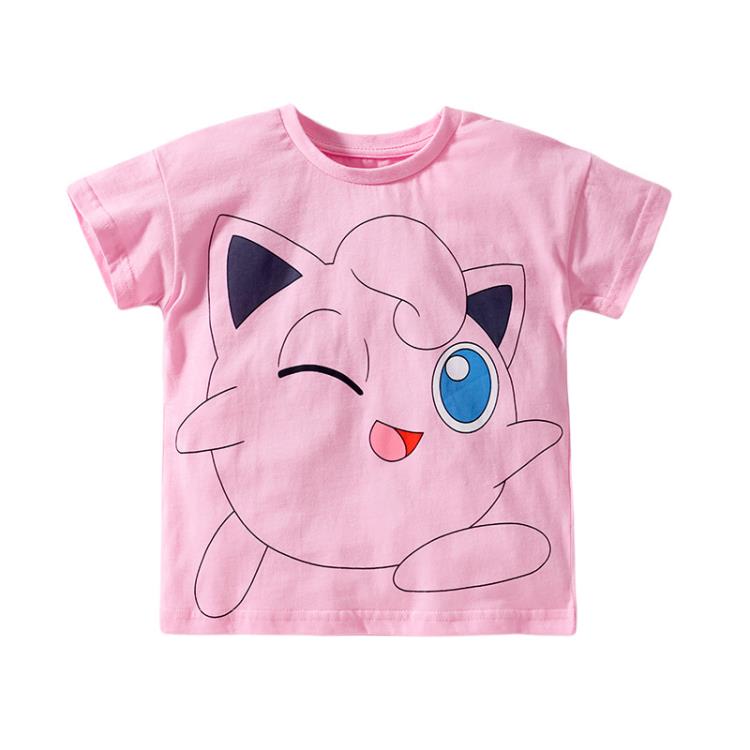 寶貝童裝女童粉紅上衣ins童裝夏季卡通兒童純棉短袖t恤寶寶可愛衣服小女孩-細節圖4