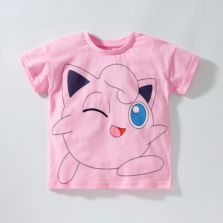 寶貝童裝女童粉紅上衣ins童裝夏季卡通兒童純棉短袖t恤寶寶可愛衣服小女孩-細節圖5