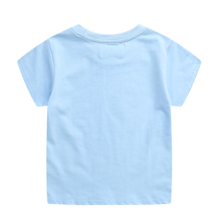 寶貝童裝英單童裝夏季新款男童短袖T恤 嬰兒卡通恐龍上衣兒童純棉打底衫潮-細節圖2