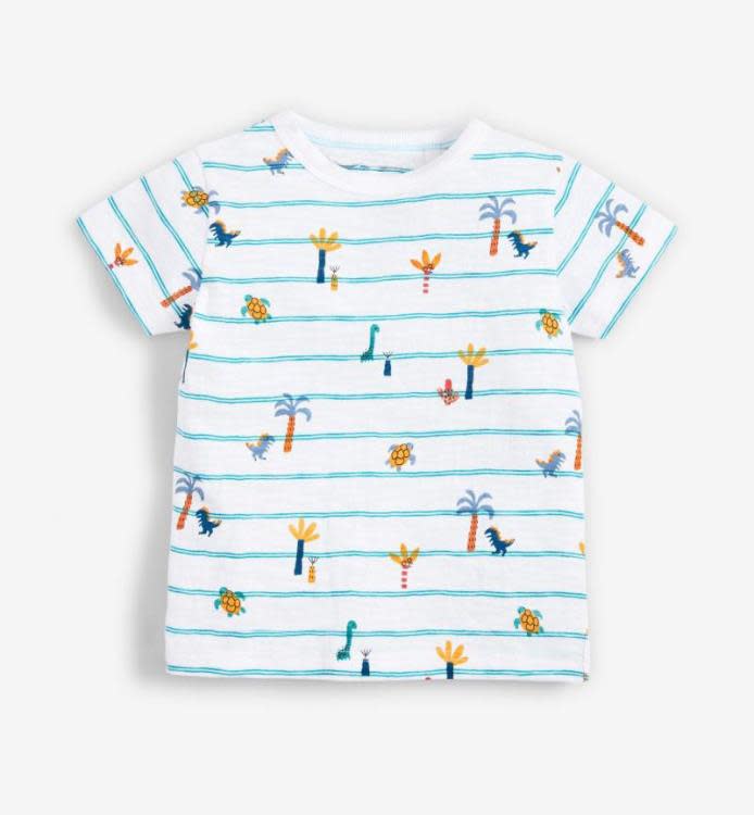 寶貝童裝1-6歲童裝2021新款男童恐龍短袖t恤兒童半袖寶寶打底衫小男孩休閒-細節圖3