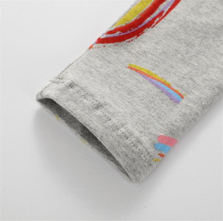 寶貝童裝童裝女童灰色打底褲中小童春秋彈力褲寶寶薄款長褲兒童純棉褲子潮-細節圖4