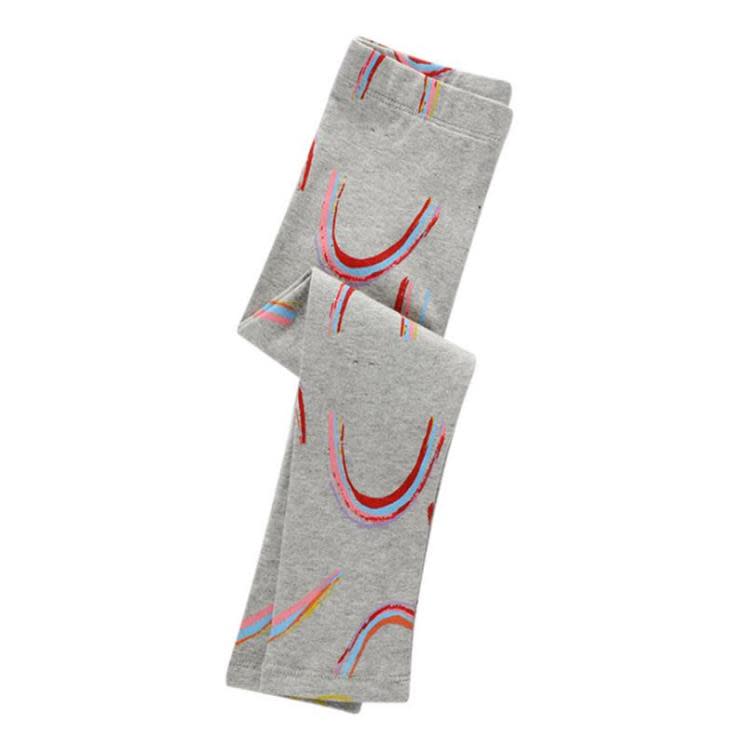 寶貝童裝童裝女童灰色打底褲中小童春秋彈力褲寶寶薄款長褲兒童純棉褲子潮-細節圖5