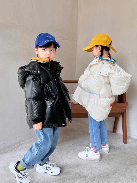 寶貝童裝Next balaba女童羽絨服2023秋冬新款男童保暖寶寶加厚中長款外套-細節圖2