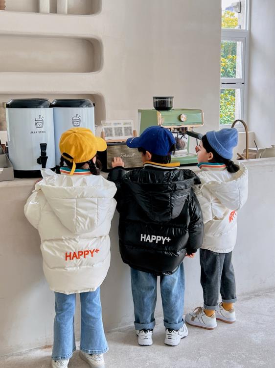 寶貝童裝Next balaba女童羽絨服2023秋冬新款男童保暖寶寶加厚中長款外套-細節圖5