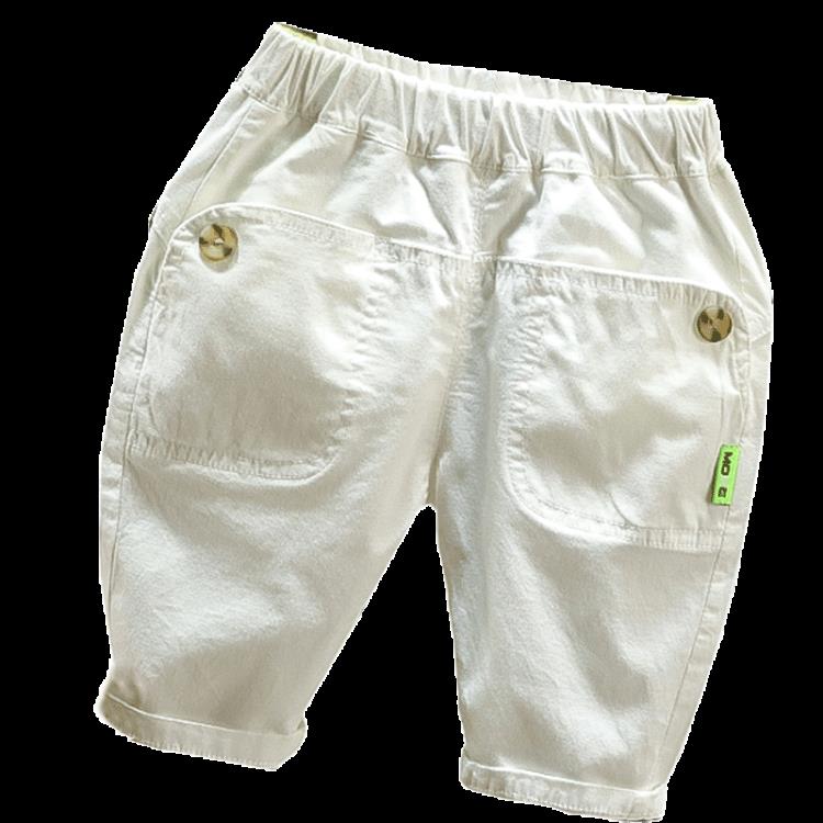 寶貝童裝夏裝寶寶薄款短褲小男童七分褲2023新款正韓洋氣嬰兒童休閒褲子潮-細節圖5