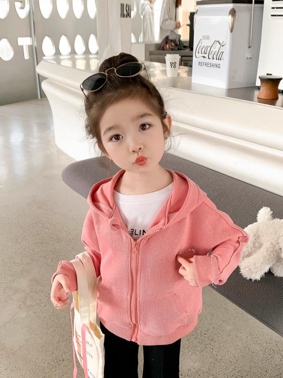 寶貝童裝女童春裝女寶寶洋氣時髦春季新款開衫兒童春款正韓休閒外套中小童-細節圖2