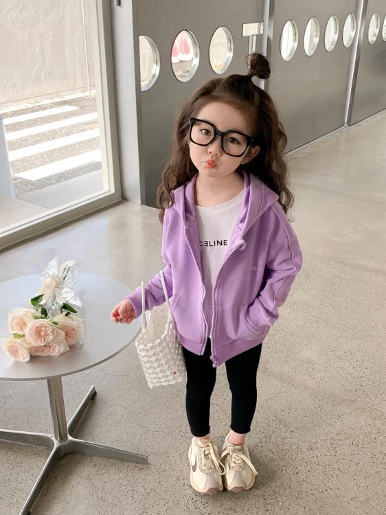 寶貝童裝女童春裝女寶寶洋氣時髦春季新款開衫兒童春款正韓休閒外套中小童-細節圖3