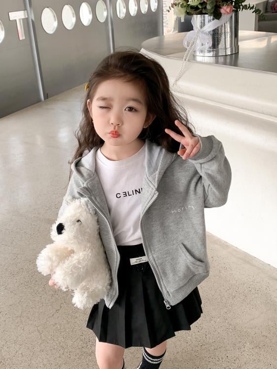 寶貝童裝女童春裝女寶寶洋氣時髦春季新款開衫兒童春款正韓休閒外套中小童-細節圖5