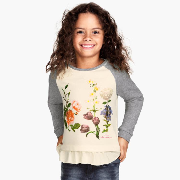 寶貝童裝女童衛衣2018春秋新款兒童純棉休閒圓領上衣女孩長袖ｔ恤123456歲-細節圖3