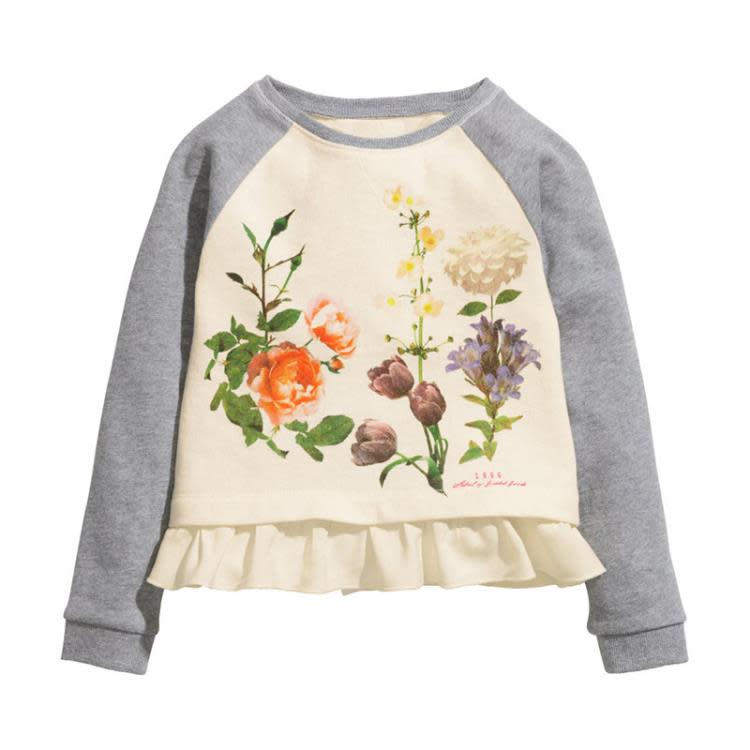 寶貝童裝女童衛衣2018春秋新款兒童純棉休閒圓領上衣女孩長袖ｔ恤123456歲-細節圖4