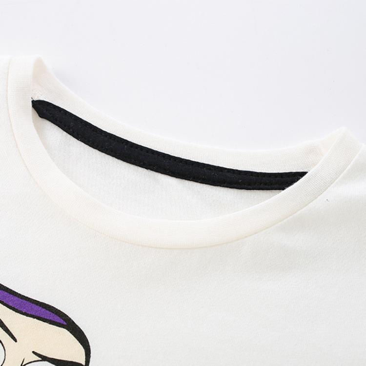 寶貝童裝歐美風格童裝 夏季男童白色短袖t恤卡通兒童純棉打底衫小男孩上衣-細節圖2