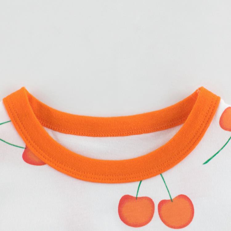 寶貝童裝-1-6歲童裝夏季女童短袖T恤寶寶衣服兒童櫻桃純棉上衣女孩打底衫-細節圖2