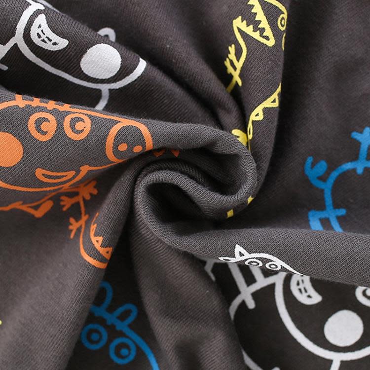 寶貝童裝外貿童裝卡通恐龍男童汗衫夏季兒童純棉打底衫小寶寶圓領短袖t恤-細節圖4