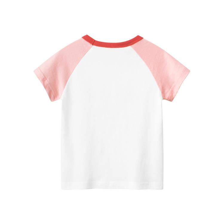 寶貝童裝27home女童短袖t恤2023夏季兒童上衣 卡通兔子寶寶衣服童裝-細節圖2
