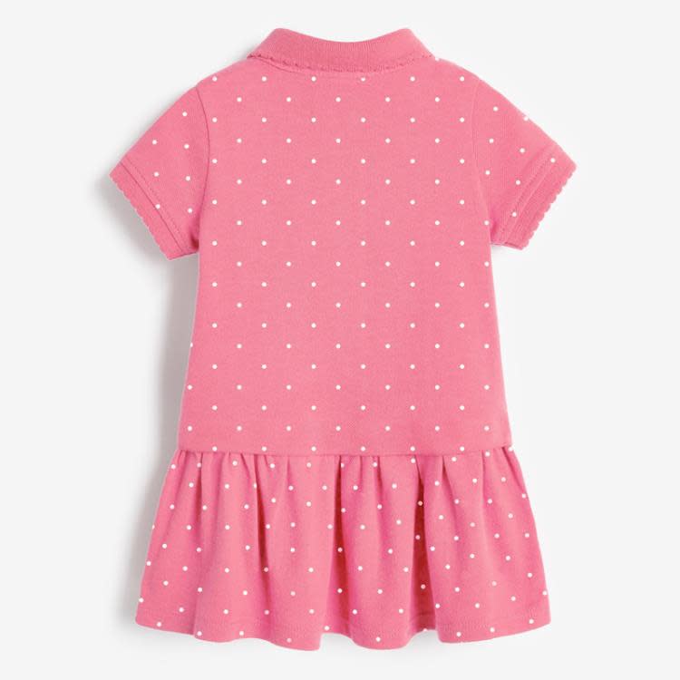 寶貝童裝女童草莓裙子洋裝夏季童裝1-8歲兒童純棉針織裙寶寶短袖連身裙ａ字裙-細節圖4