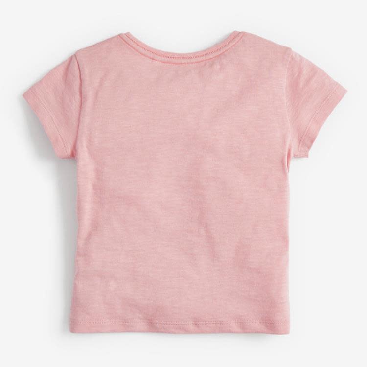 寶貝童裝兒童粉紅t恤夏 外貿童裝女童短袖t恤寶寶圓領打底衫卡通老鼠衣服-細節圖2