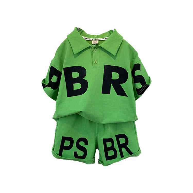 寶貝童裝Next balaba男童夏季套裝2023新款寶寶薄款字母夏裝兒童洋氣短袖-細節圖5