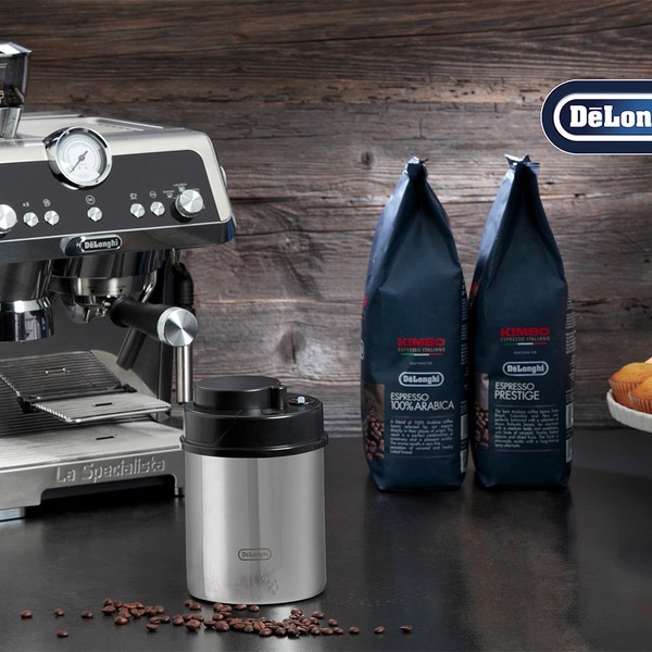 Delonghi 迪朗奇 手動真空 密封罐 儲豆罐 原廠公司貨 月曜咖啡-細節圖2