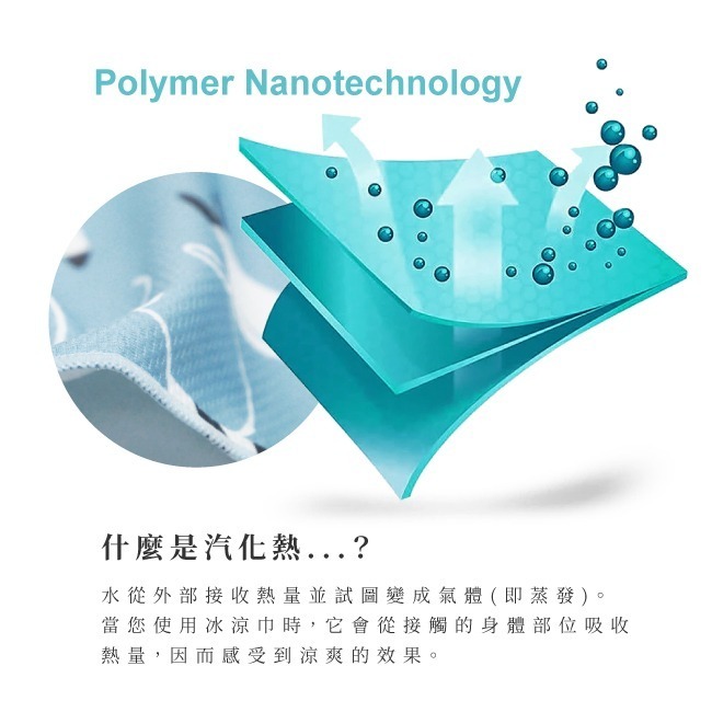 日本AUBE 海鷗抗UV降溫速乾涼感巾 涼感 設計 運動毛巾 冰毛巾-細節圖3