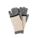 日本AUBE 2way 撞色保暖手套 長短兩用 可觸控 滑手機 時尚穿搭-規格圖7