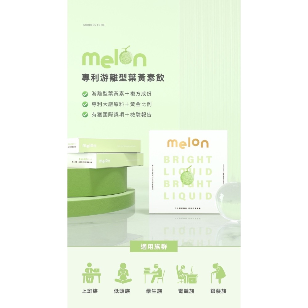 新品上市💚 Melon專利游離型葉黃素-首創哈密瓜口味🍈-細節圖2