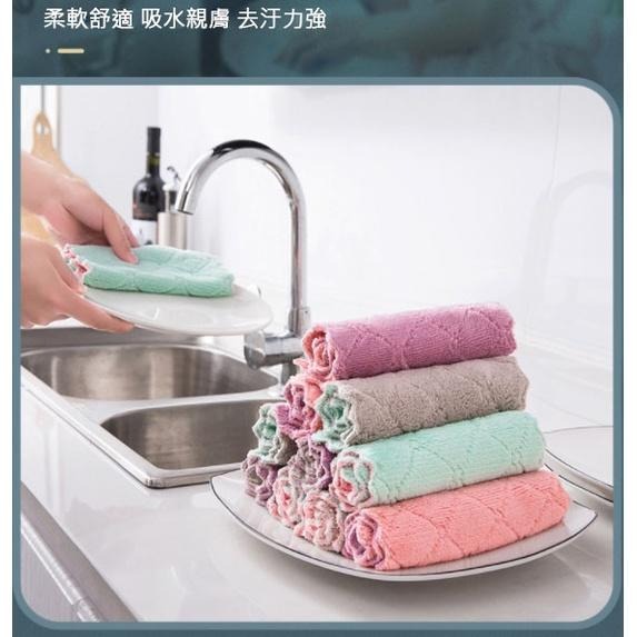 抹布你認識吧？就普普通通的那種～珊瑚絨抹布廚房抹布 抹布 加厚抹布 吸水抹布 清潔布 擦手巾 洗碗擦拭布 廚房用品-細節圖5