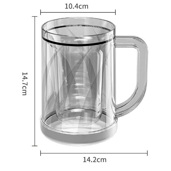 雙層冰鎮製冷杯 雙層冰杯 隔冰杯 內裡藏冰杯 夾層冰鎮杯 啤酒杯 雙層冰杯 帶隔層杯 不稀釋飲料杯 結冰杯-細節圖7