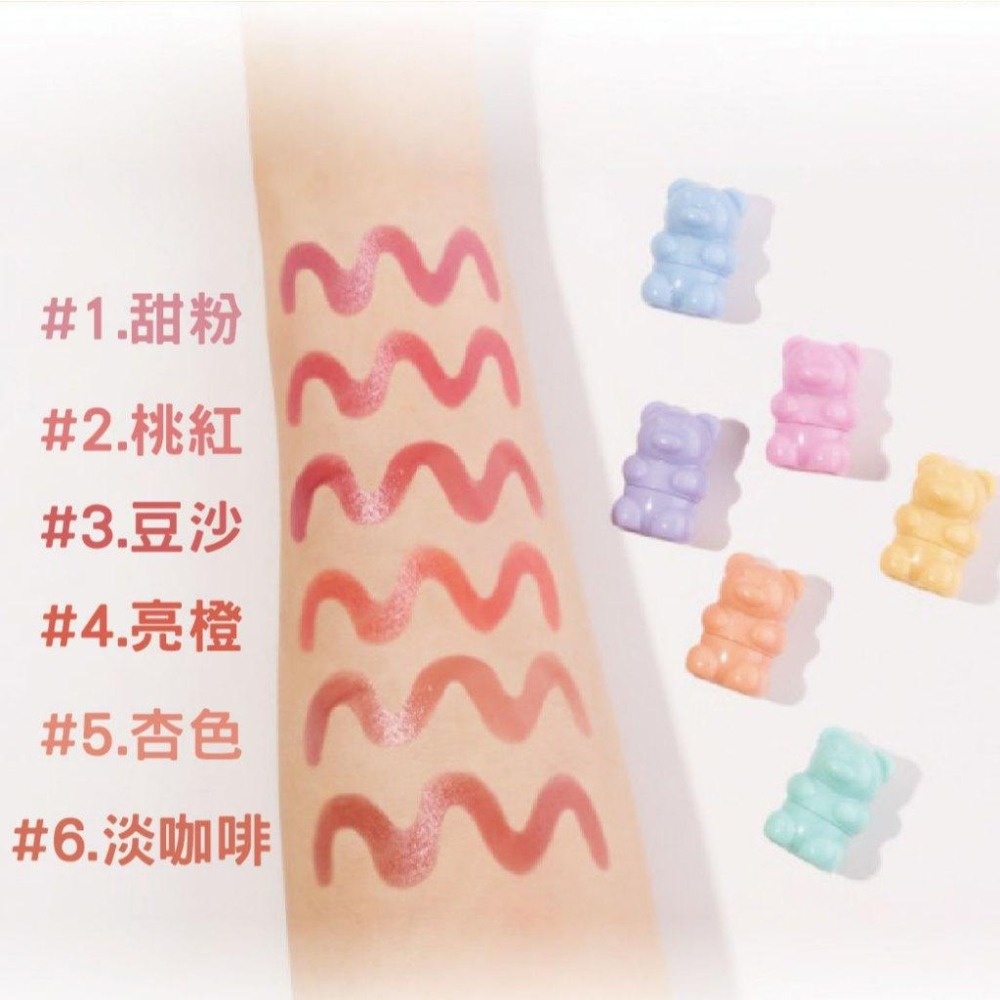 泰國代購 看他可愛我就買了~Cathy Doll 閃亮小熊迷你口紅 潤唇膏 口紅 迷你口紅 化妝品 彩妝 美妝-細節圖3