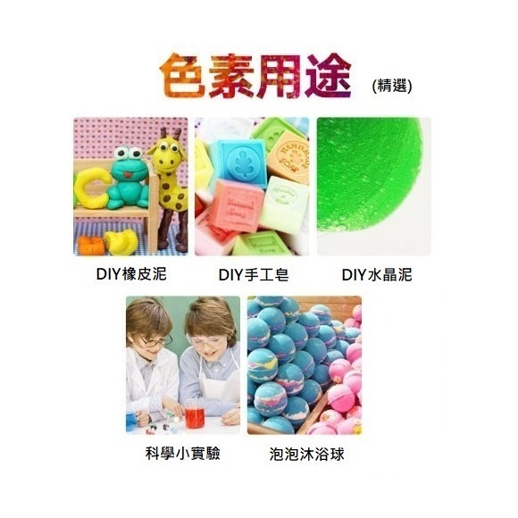 連食用色素都幫你找來了 上色的問題我不會也很合理 我只是個賣原料的~水油兩用食用色素10ml 手工皂DIY 矽藻土-細節圖2