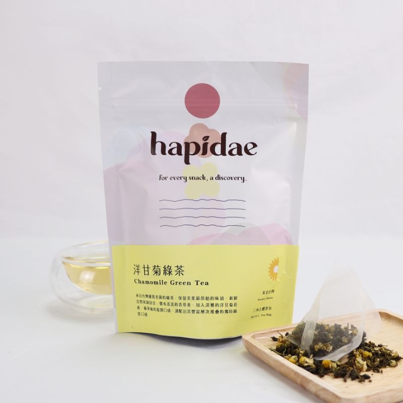 【hapidae】洋甘菊綠茶-經典特色茶系列(茶包/3g/15入)-細節圖2