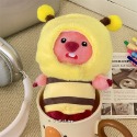 韓國動畫卡通 Pororo Loopy 15公分粉紅色海貍娃娃 吊飾 鑰匙扣 海狸毛絨玩具 交換禮物 兒童禮物禮物-規格圖11