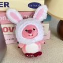 韓國動畫卡通 Pororo Loopy 15公分粉紅色海貍娃娃 吊飾 鑰匙扣 海狸毛絨玩具 交換禮物 兒童禮物禮物-規格圖11