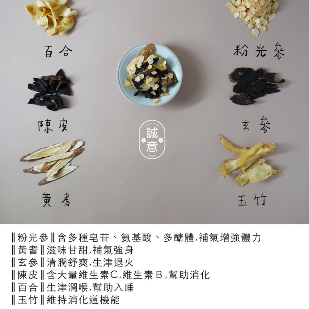 【誠意中西藥局】🌿🌿養身茶包系  利濕粉光蔘茶6G 5入/袋-細節圖3
