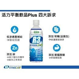 【誠意中西藥局】維維樂R3活力平衡飲品Plus 500ml(三種口味)-電解水補充-細節圖4