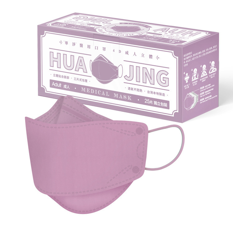 【誠意中西藥局】華淨 4D立體 成人醫療口罩 25片/盒-規格圖9